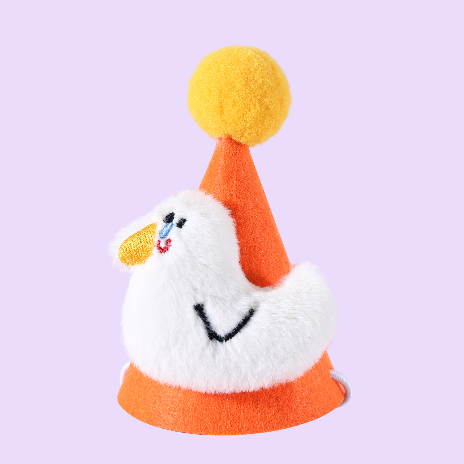 Mascota gato peluche perro cumpleaños sombrero bola tridimensional sombrero felpa muñeca de dibujos animados Navidad señaló sombrero tocado