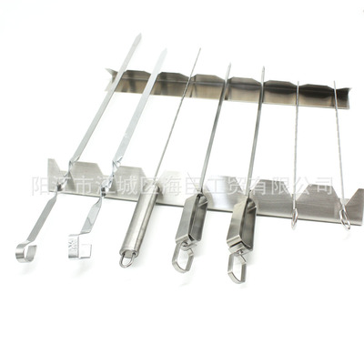不锈钢烧烤肉串架适用多种烤签烤串用于烤箱烤架户外skewers rack|ru