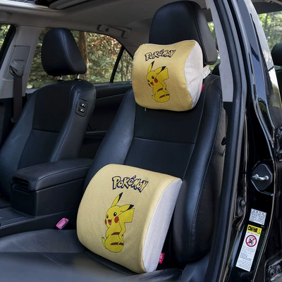 Waist support lumbar support suit driver waist - yellow-pikachu-diamond-head-pillow-combination