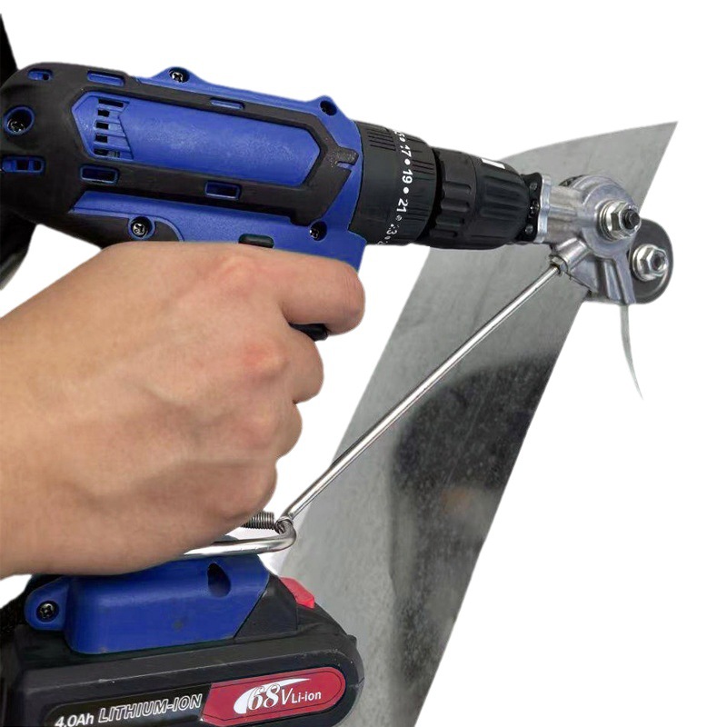 新型多功能电钻剪板器 金属板切割器 电钻改装裁剪器电钻配件批发