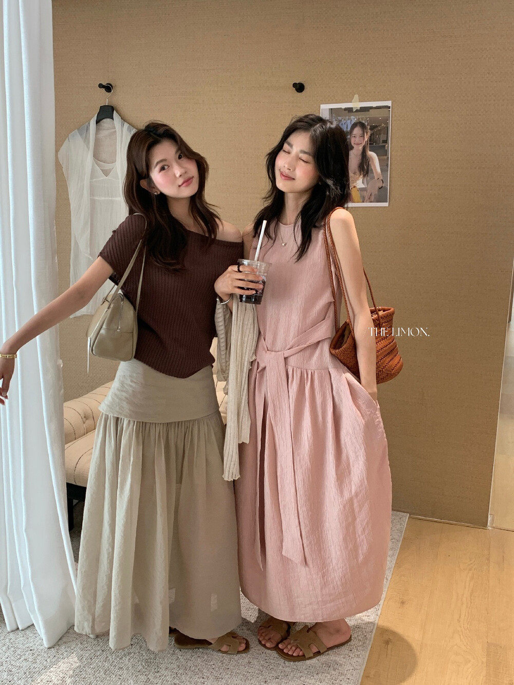 Đầm maxi nữ thắt eo tay không kiểu Hàn Quốc 2026 — màu đen, màu hồng, màu mơ chi tiết 27