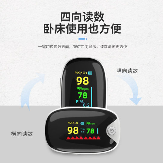 in stock Gem AD901 White LK89 Finger Clip-on Pulse Monitor Diamond Oximeter