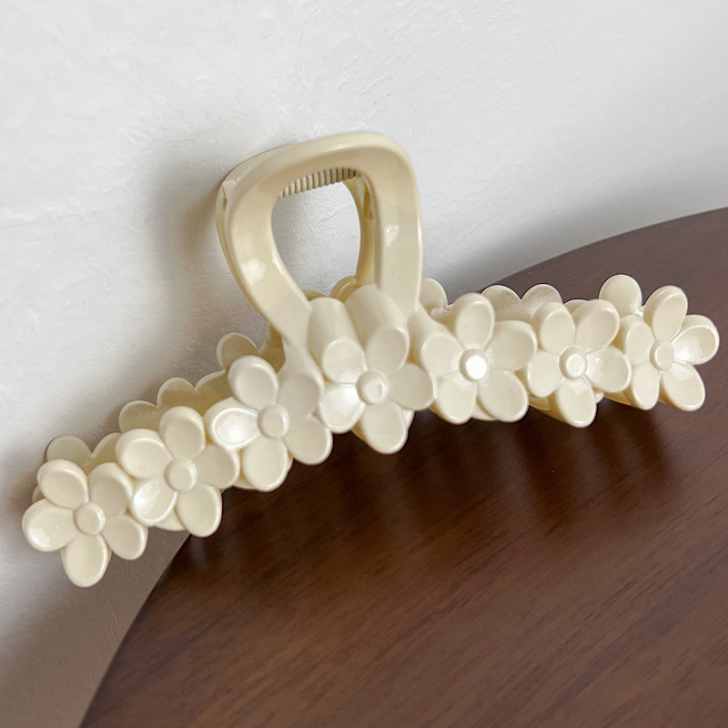 Flower Pattern Sweet Flower Plastic Hair Claws