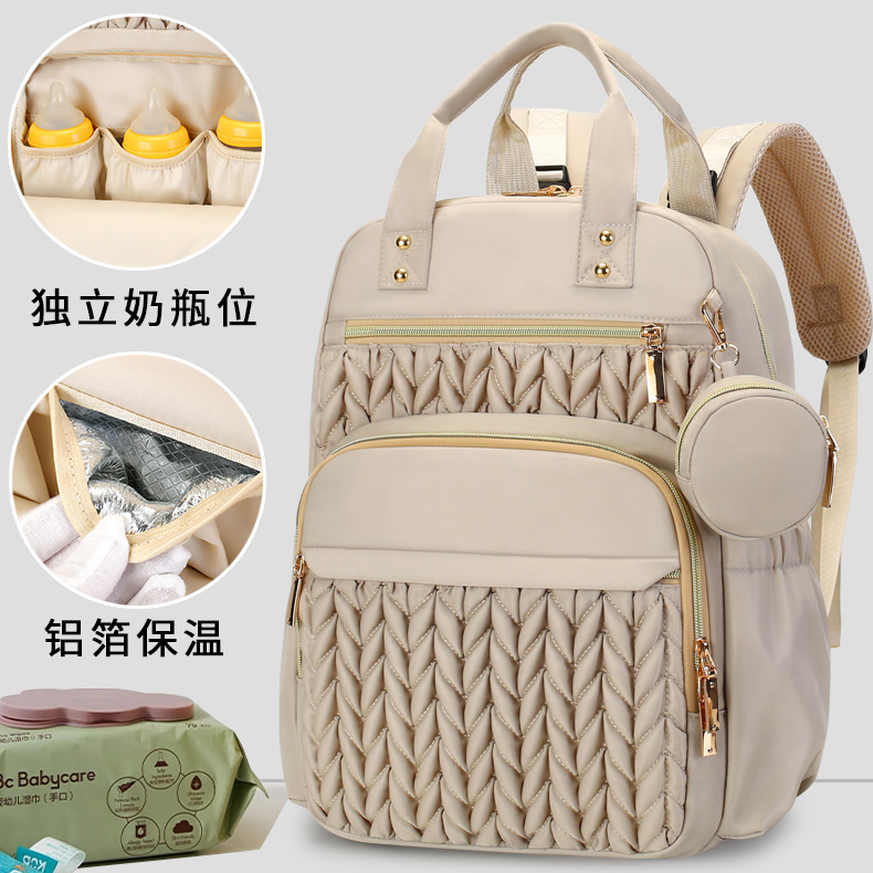 Hot Diaper Bag Backpack Fashion Baby Diaper Bag Waterproof Travel Diaper Backpack with Changing Pad for Stroller