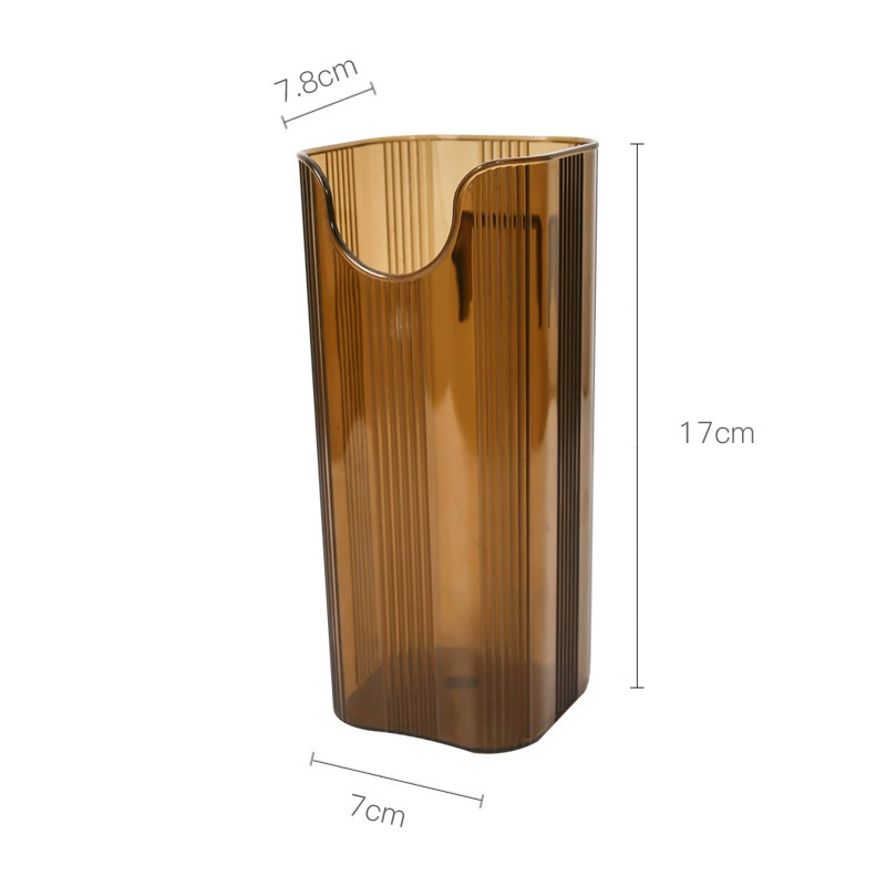 Wall-Mounted Umbrella Storage Box, PET Plastic Holder, Compact Transparent/Gray/Tea