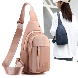 Spring and Summer new nylon chest bag simple personality casual temperament Internet celebrity same style lightweight women's bag wholesale delivery