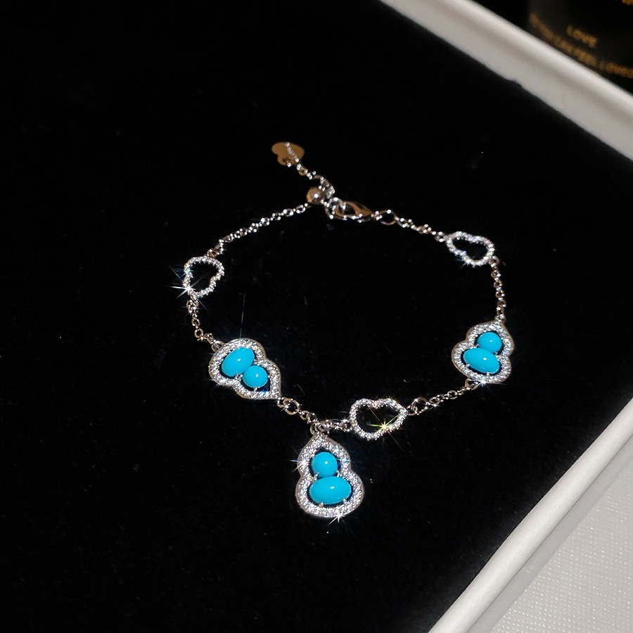 Pulsera 44 - plata - azul