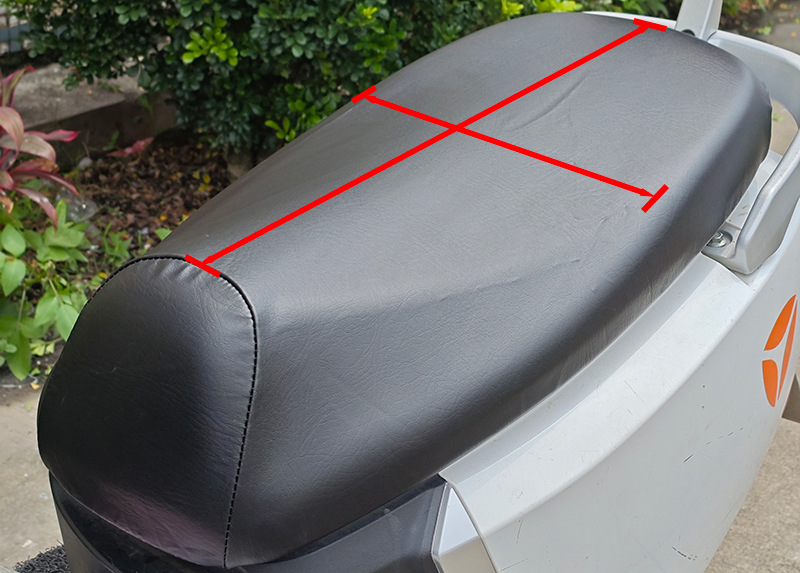 Electric Vehicle Leather Seat Cover Waterproof Sun Protection Cover Electric Bike Seat Cover Thickened Seat Cover for Electric Scooter