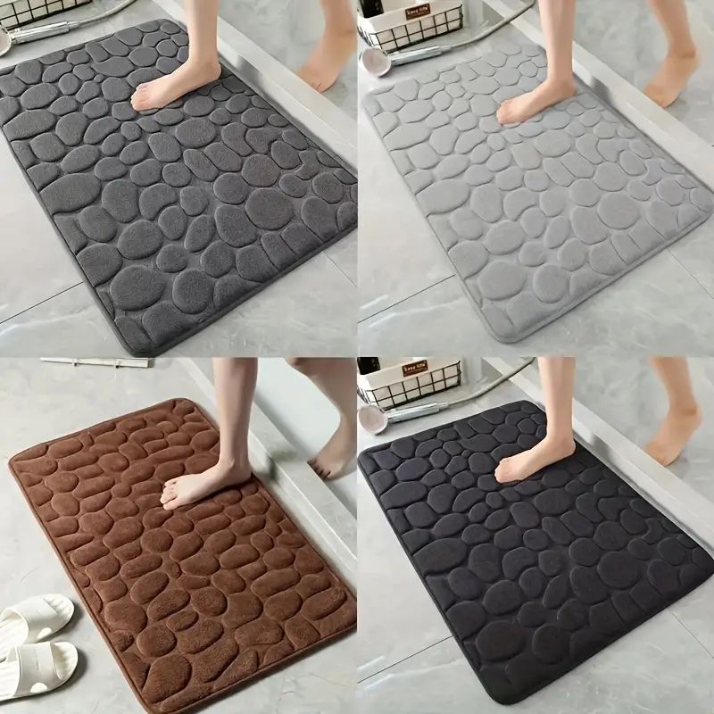 Transfronterizos venta caliente Amazon para alfombra de baño de coral alfombra de absorción de agua antideslizante alfombra de relieve puede ser un agente