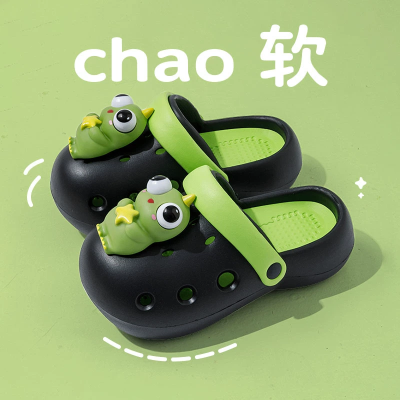 Обувь Nanbowan с дырками, женские летние сандалии, уличная Милая пляжная обувь с героями мультфильмов, декомпрессионная кукла с закрытым носком, нескользящая защита от столкновений