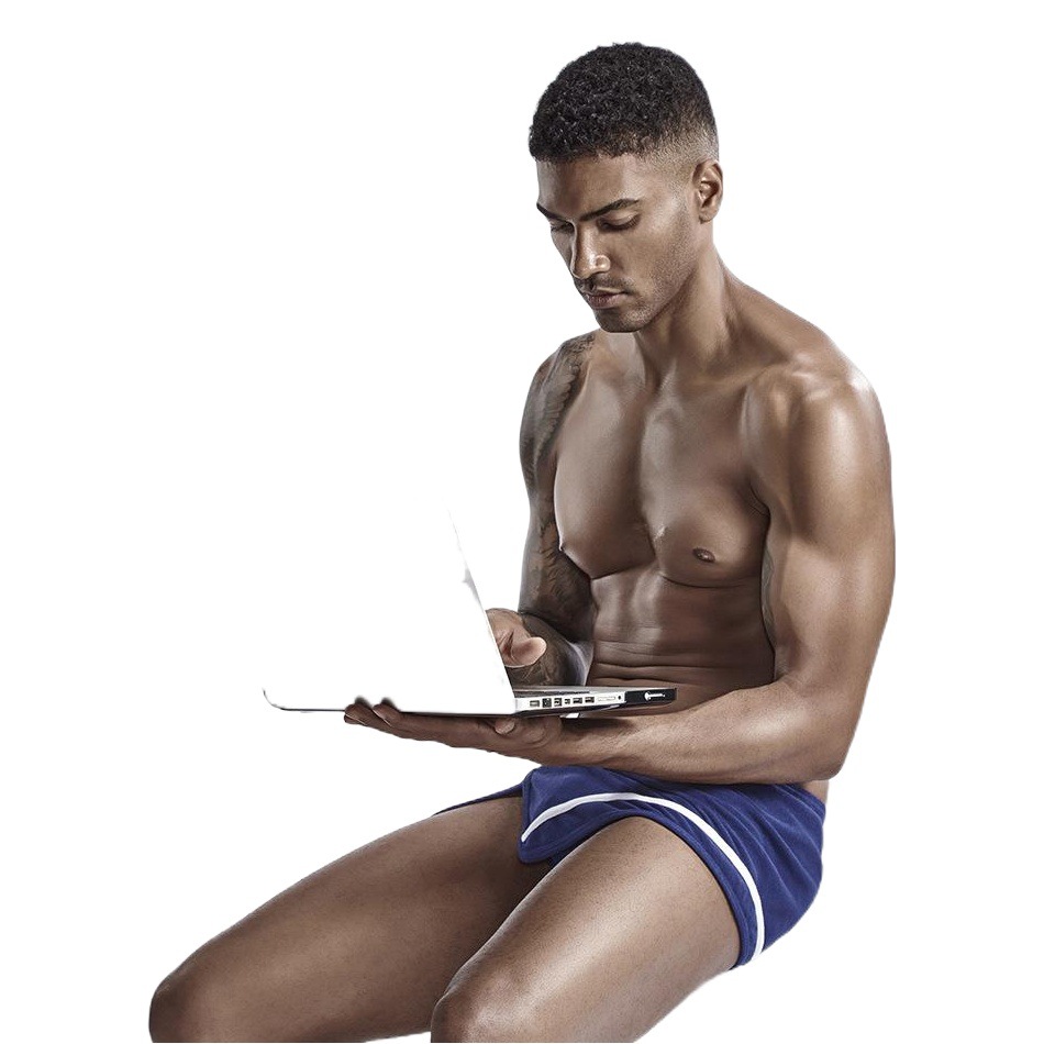 2019 nuevos pantalones de Casa de hombre seobean Xibín delantal de hombre marca de moda split sexy pantalones de Casa de hombre