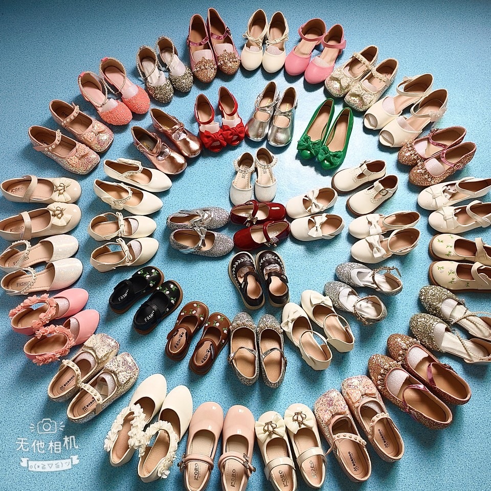 Zapatos de Princesa con Diamantes de Imitación de Microfibra y Suela de Caucho con Cierre Adhesivo para Niñas