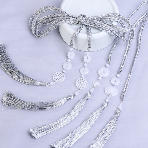Hanfu palace sash, tassel waist rope, ancient style belt, women's ancient costume, forbidden step skirt, falling skirt, jade pendant, waist pendant, waist accessories