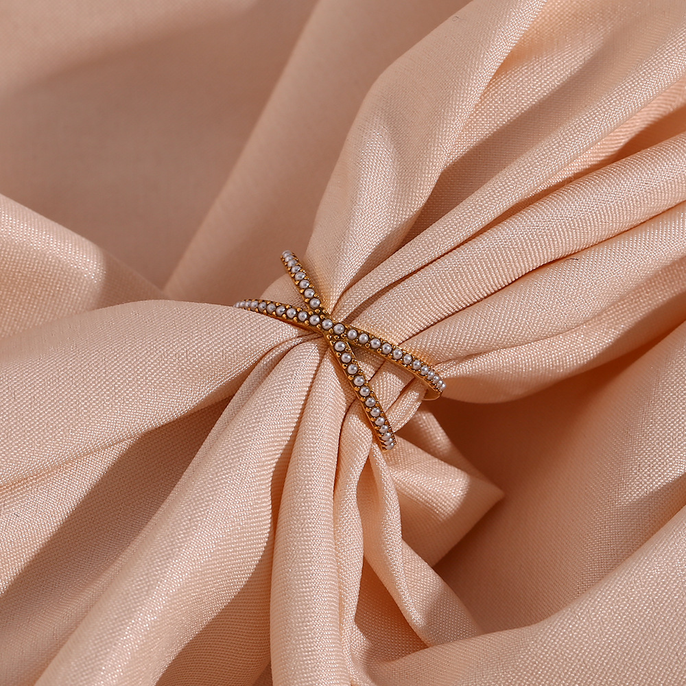 Pearl Stainless Steel Ring