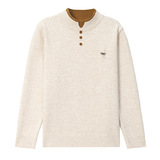 秋冬季年轻款边珍珠扣双层领宽松内搭打底毛衣半高领纯色针织衫女，女装针织衫/毛衣，妃慕昵服饰