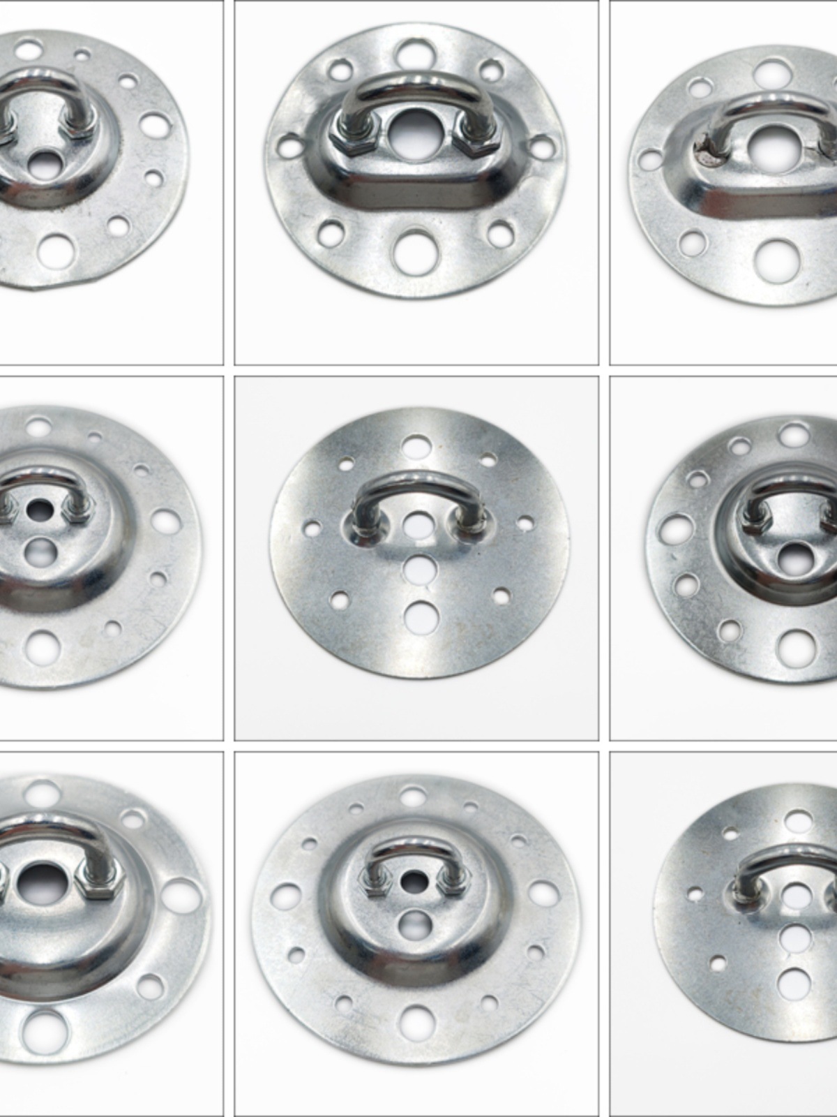 圆型闭口承重开口挂钩吊灯挂板蜡烛灯具固定天花板吸顶底座拉吊钩