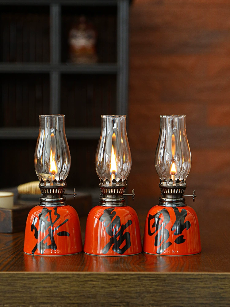 Retro creative blue and white travel lights for camping