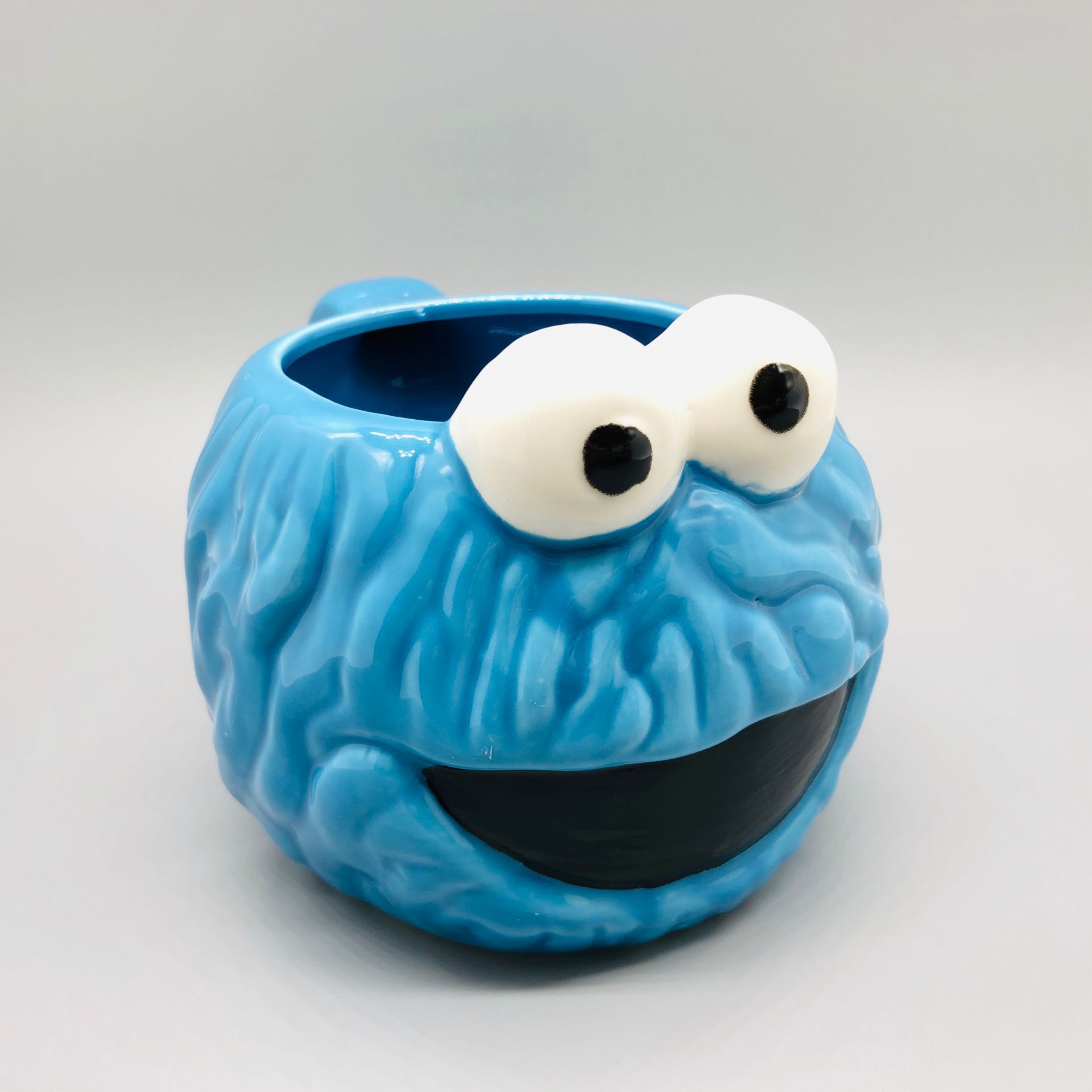 Japonés lindo Sesame Street pareja de dibujos animados taza Aimo taza agua gran capacidad leche