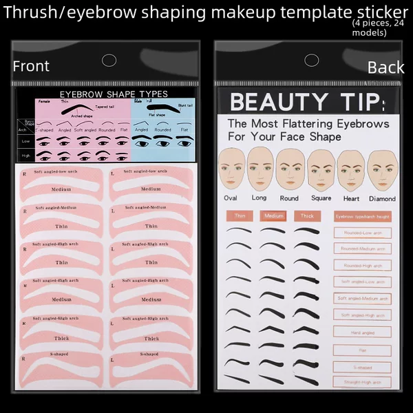 Cross-Border New Product European and American Eyebrow Stickers Eyebrow Cards Lazy Eyebrow Stickers Eyebrow Artifact Makeup Tools New in Stock