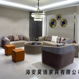 意式轻奢沙发组合港式后现代大小户型套房客厅全实木真皮整装家具