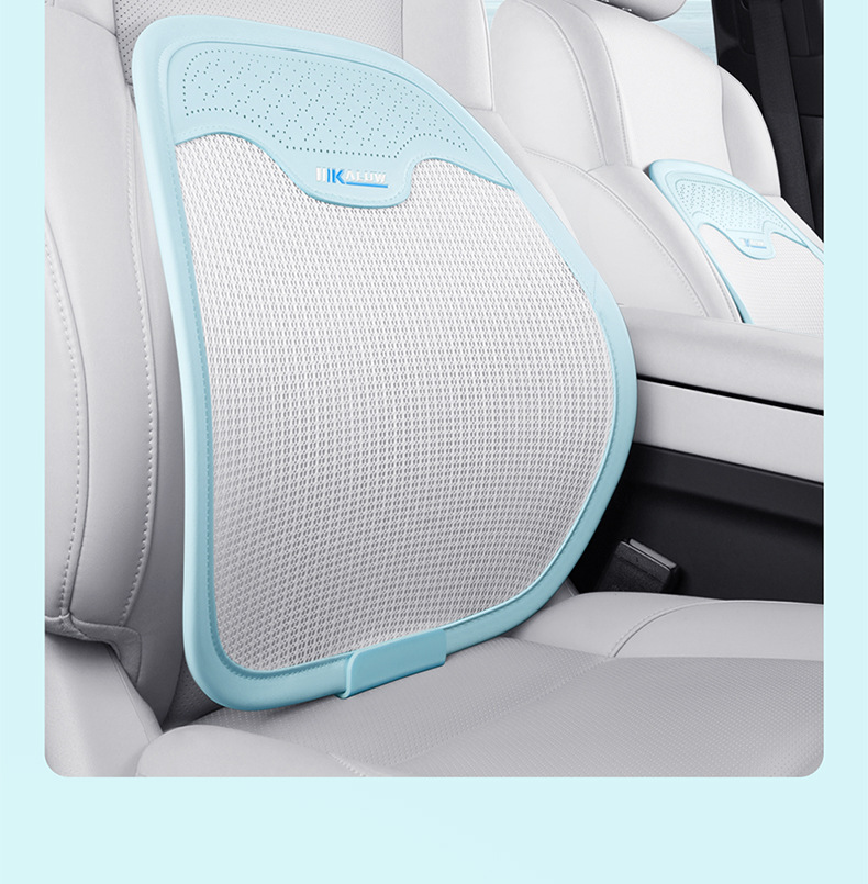 Car waist support waist support cushion new summer seat ice silk breathable seat backrest driving sedentary waist protection artifact
