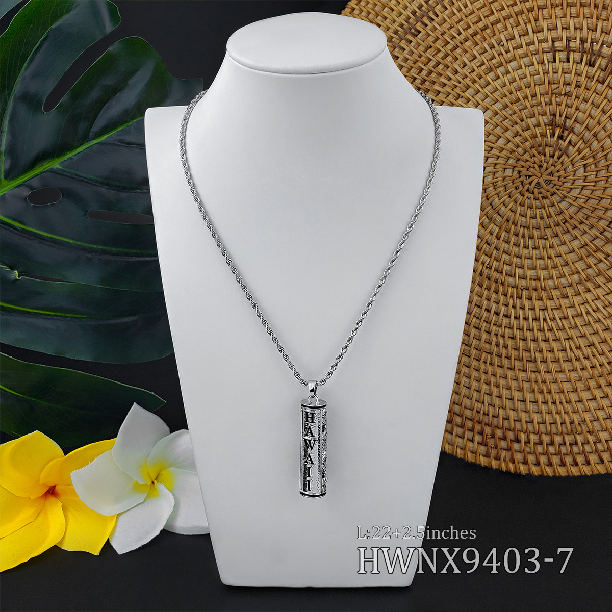 Ethnic Style Letter Flower Alloy Plating Unisex Pendant Necklace 1 Piece