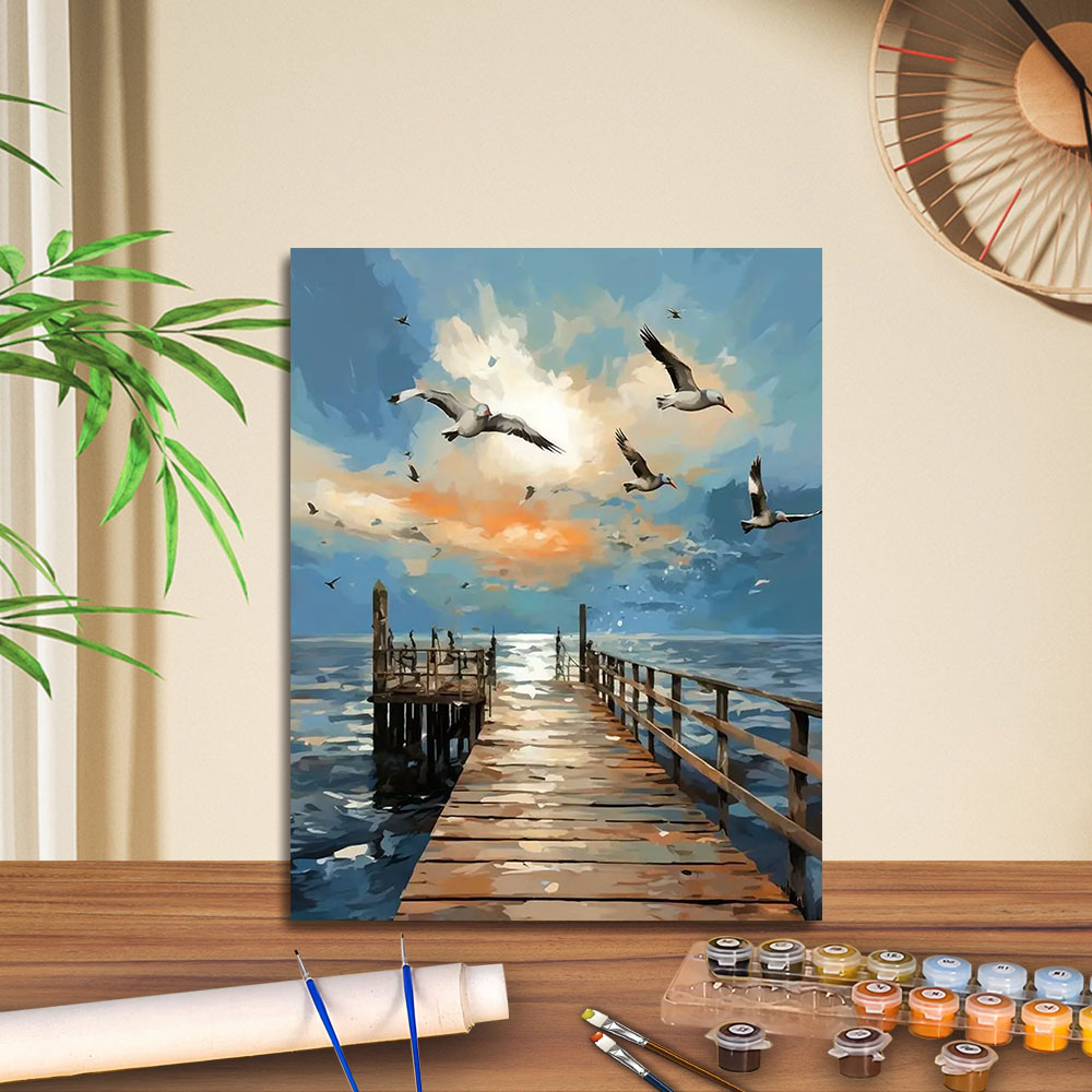 Transfronterizo jitdiy agente de pintura al óleo digital fabricantes al por mayor puestos de pintura al óleo artesanal pintura decorativa Amazon relleno de color
