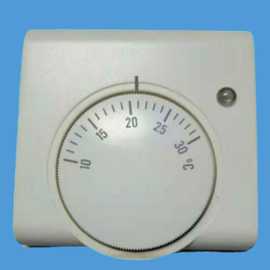 房间温控器小型中央空调温控器6A机械式温控面板地暖调温旋钮开关