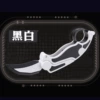 Rotating Carrot Knife [Black and White] Folding Claw Knife