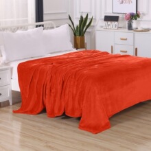 I 34736 Solid Color Flannel Thick Blanket ��ɫë̺