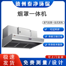 定制油烟净化一体机食堂饭店餐饮油烟机油烟净化器商用烟罩一体机