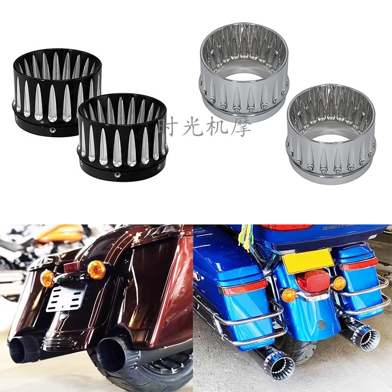 Harley Travel Модификация хромированного хвоста Выходящий проспект Кинг Скользящая улица Скользящая CFR Выхлопная головка