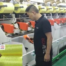 生产芳纶纤维加捻纱线凯夫拉纤维防火耐高温加捻纱高分子牙签线