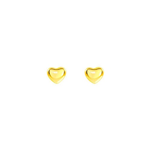 Titanium steel 18K gold simple fashion love earrings women's niche high-end ear piercing peach heart small earrings jewelry