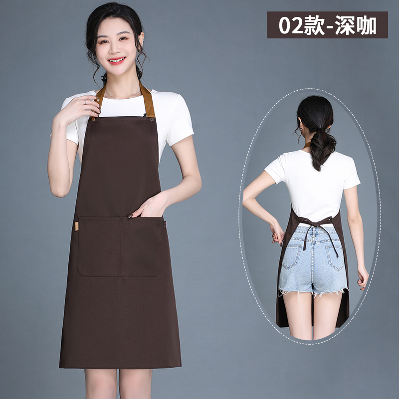 調節可能なエプロンロゴ印字スーパー果物従業員服飲食ミルクティー店作業服防水通気性|undefined