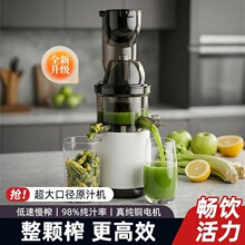 新款榨汁机商用摆摊大功率家用小型汁渣分离水果蔬汁机电动原汁机