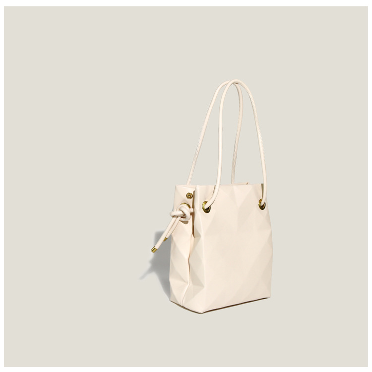 Wholesale Accessories Solid Colora Lingge Large-capacity Bucket Bag Nihaojewelry display picture 7