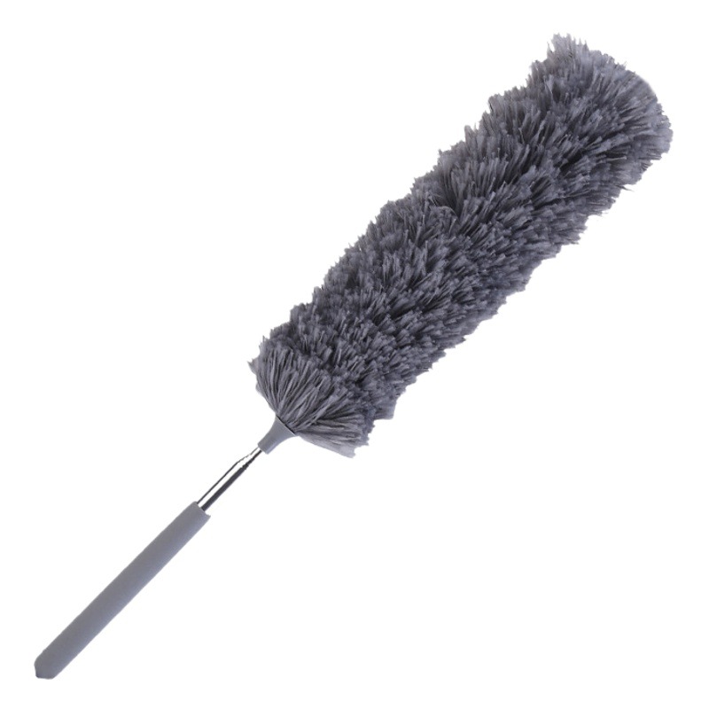 メーカー卸売静電ダストダスター伸縮式小型ダスター曲げ可能なステンレス鋼家庭用羽毛ダスターダストブラシ