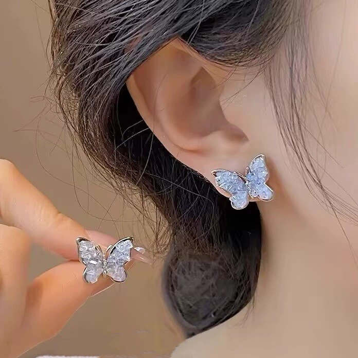 Серьги-гвоздики из серебра 925, маленький изысканный дизайн, легкий модный 2024, оптовые поставки доступны