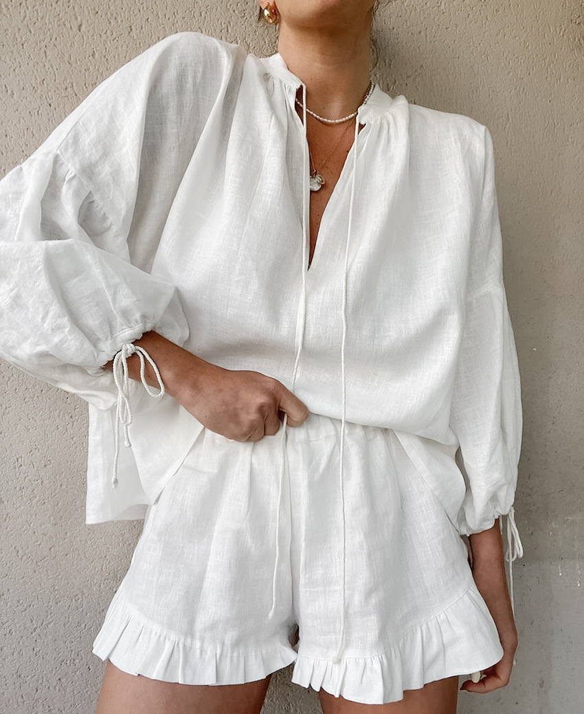 Women's Gender Outdoor Daily Women's Simple Style Solid Color Cotton Shorts Co-ord Set Shorts Sets