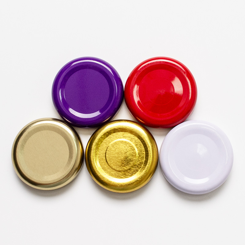 不锈铁高温胶82马口铁盖真空安全钮透金铝合金四旋盖燕窝果汁盖