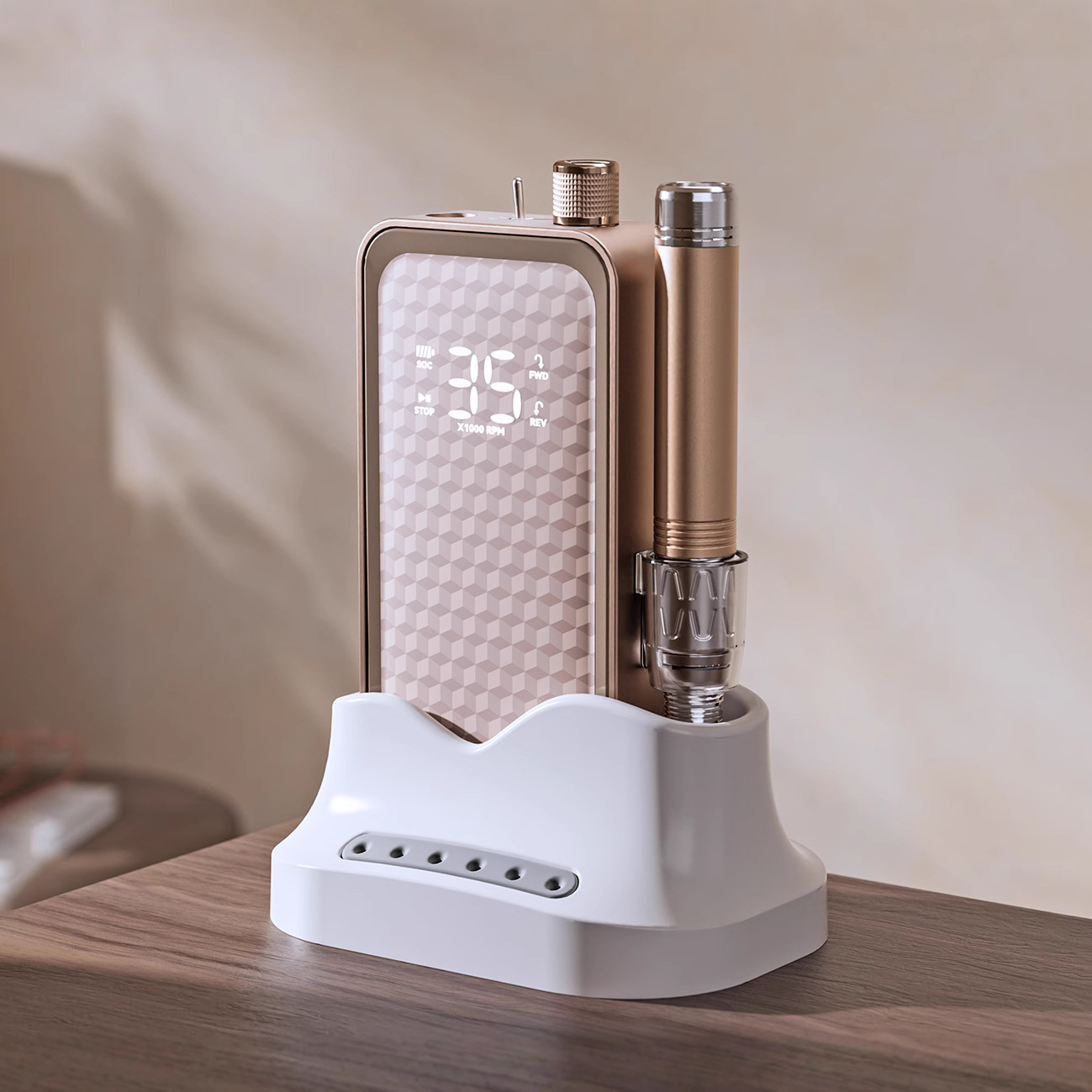 Tipo de almacenamiento sin escobillas 48W máquina de molienda especial para la tienda de manicuras, base de eliminación de uñas muertas, máquina de pulido de uñas sin escobillas