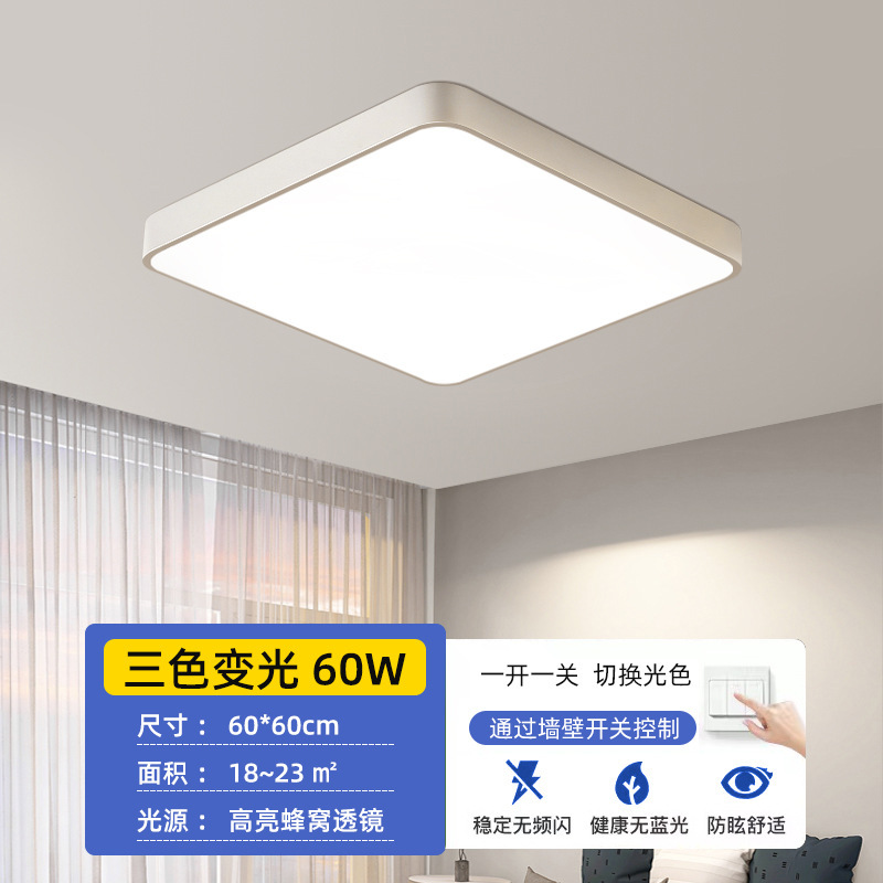 Fiber yuanfang 60*60cm60w three-color dimming