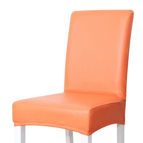 pu leather chair cover elastic one-piece chair cover four seasons hotel chair cover waterproof chair cover leather chair cover