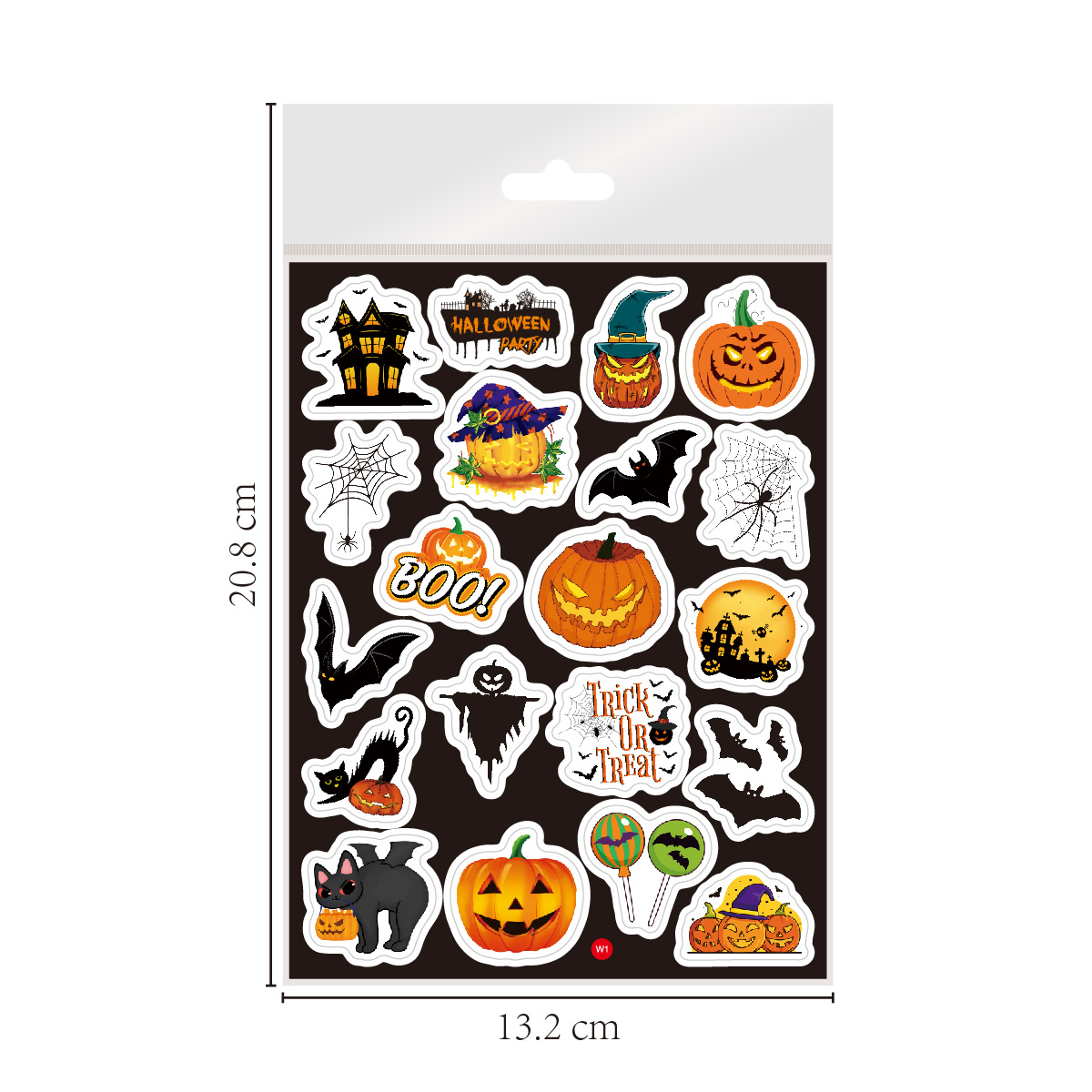 全息万圣节贴纸8张160枚 主图 产品介绍2_画板 1.j