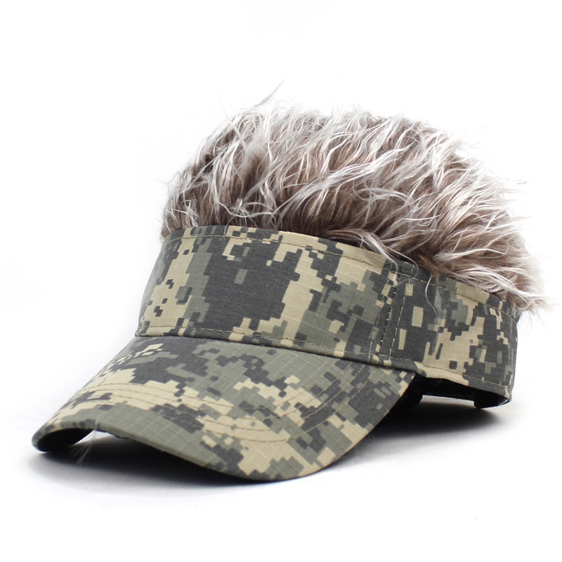 Perücke Internet-Promi-Perücke Hip-Hop-Streich, Schurken-Baseballmütze, digitaler Camouflage-Hut_voghion.com