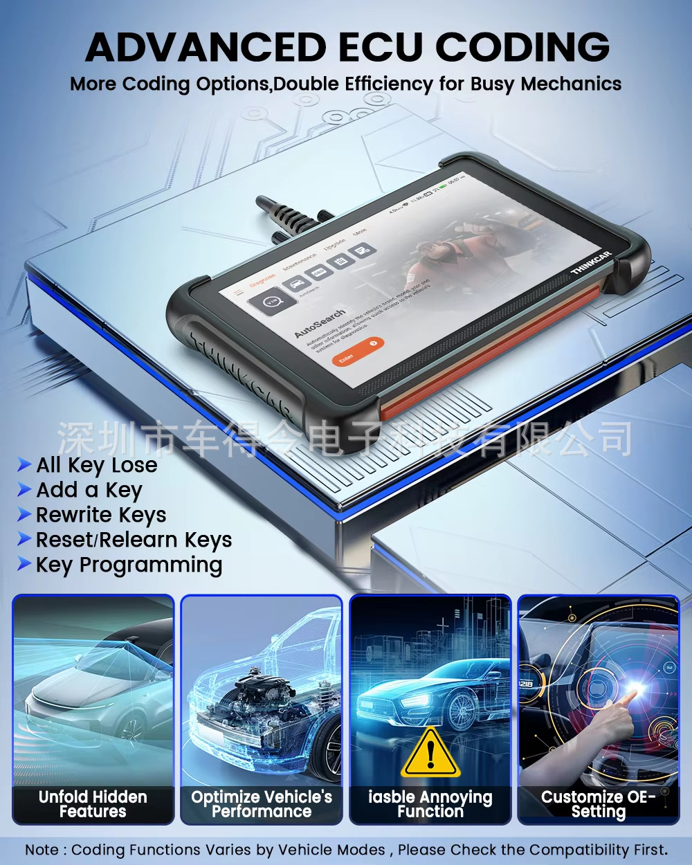 THINKCAR THINKSCAN 689 CAR OBD2 Scanner Full System Diagnostics