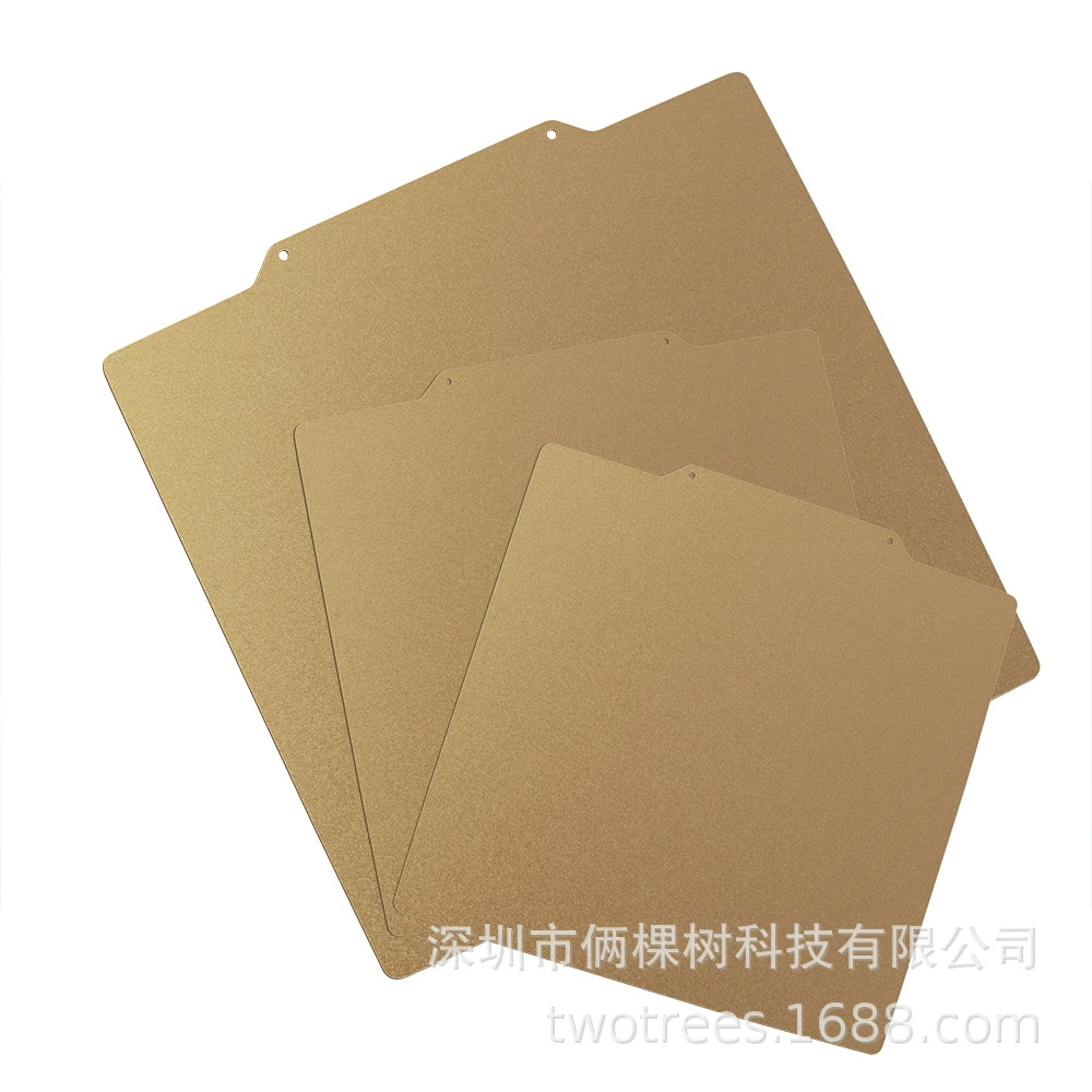 Аксессуары для 3D-принтеров, плоская пленка для горячей кровати, двусторонняя магнитная стальная пластина с распылением шрапнели, матовое покрытие