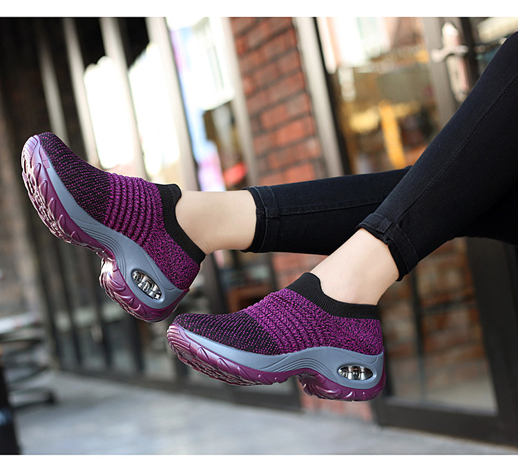 Damen-Sportschuhe, Arbeitsschuhe, Turnschuhe, Gummisohle, rutschfest, leichtes Schuhwerk_voghion.com