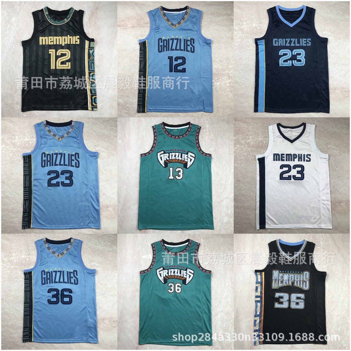 Grizzlies basketball uniform bibby Morant Ross embroidered jersey a generation of Ebay